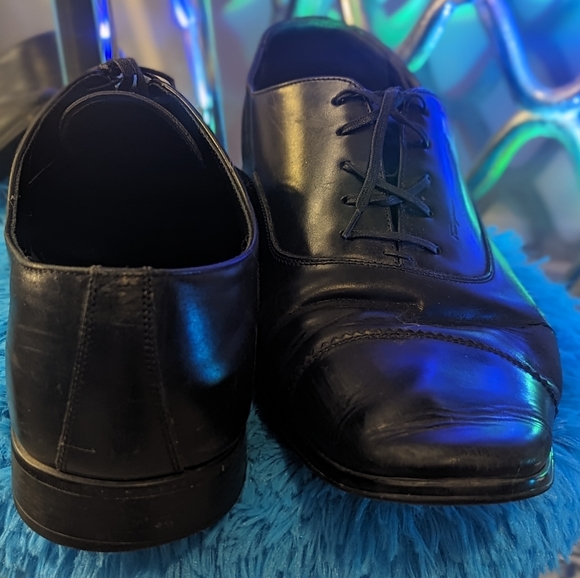 Men's Ferragamo cap toe dress shoe - Picture 4 of 7